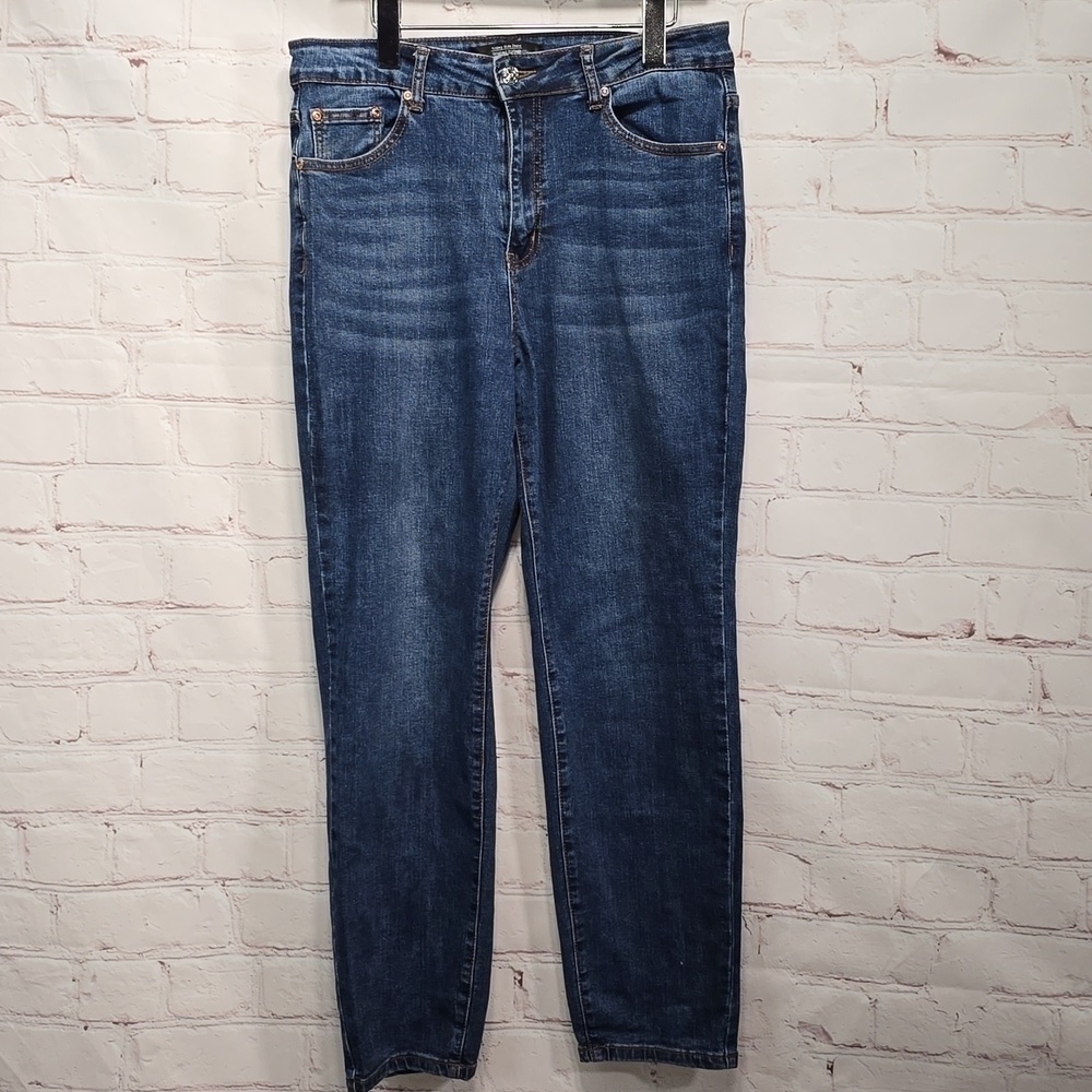 Monkey Ride Jeans Original Vintage Dark Blue Non Distressed Juniors Size 9